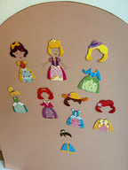 22stk Prinsessekostume magneter