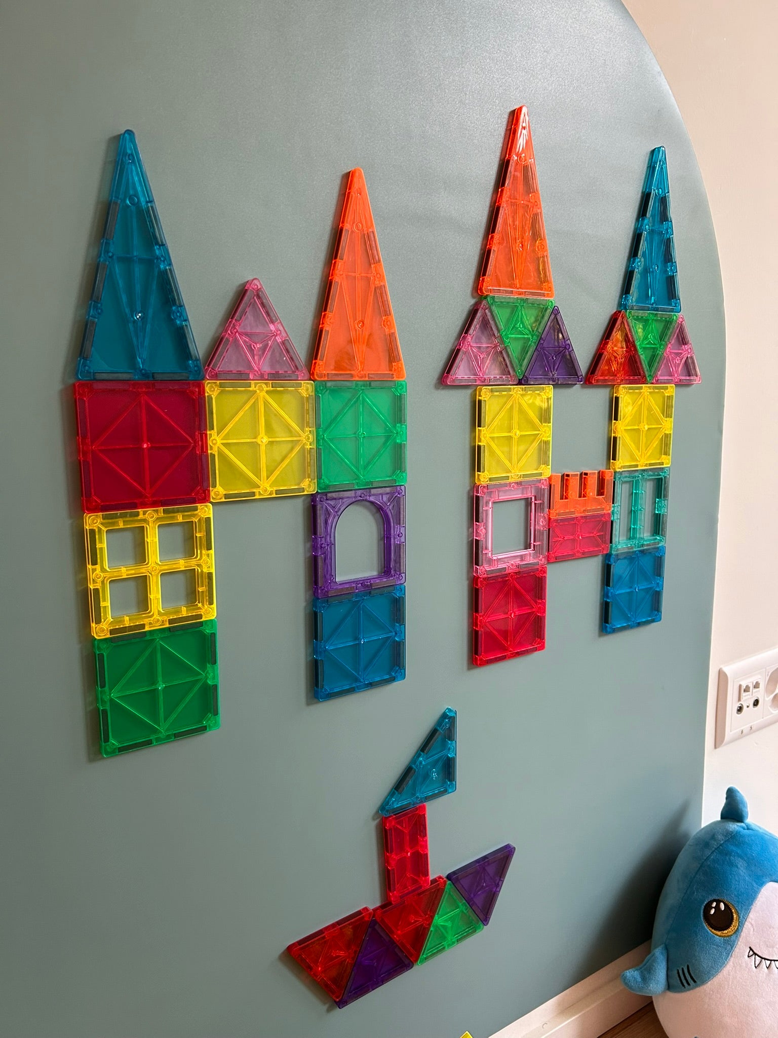 48 stk. magnetiske tiles sæt