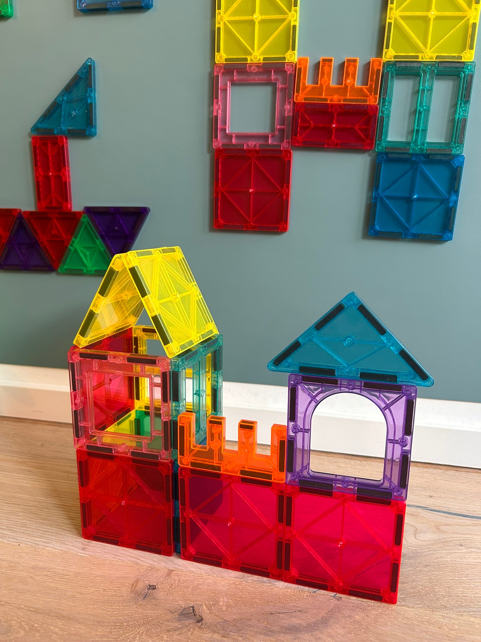 48 stk. magnetiske tiles sæt