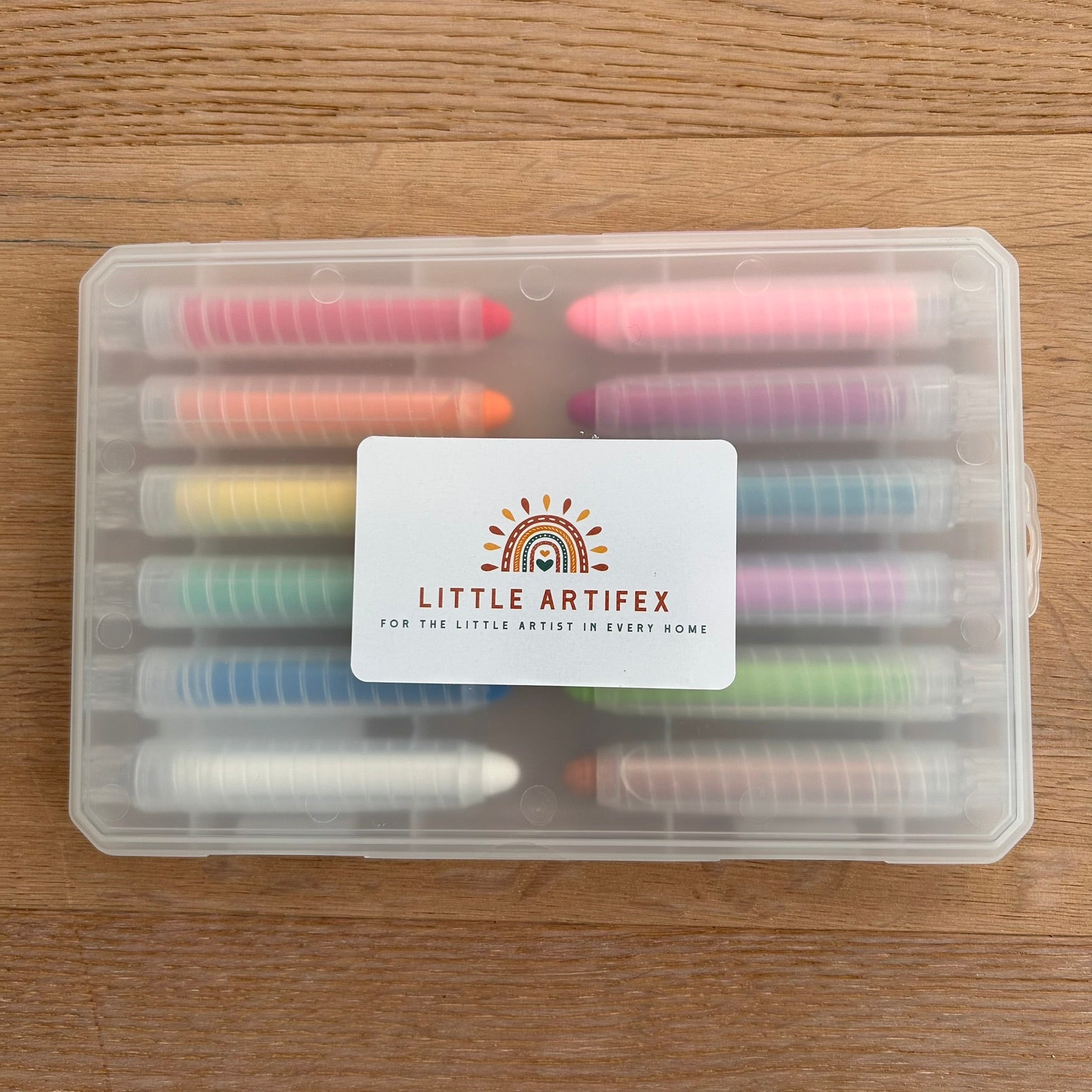 Vandopløseligt farvekridt - 12 stk./æske