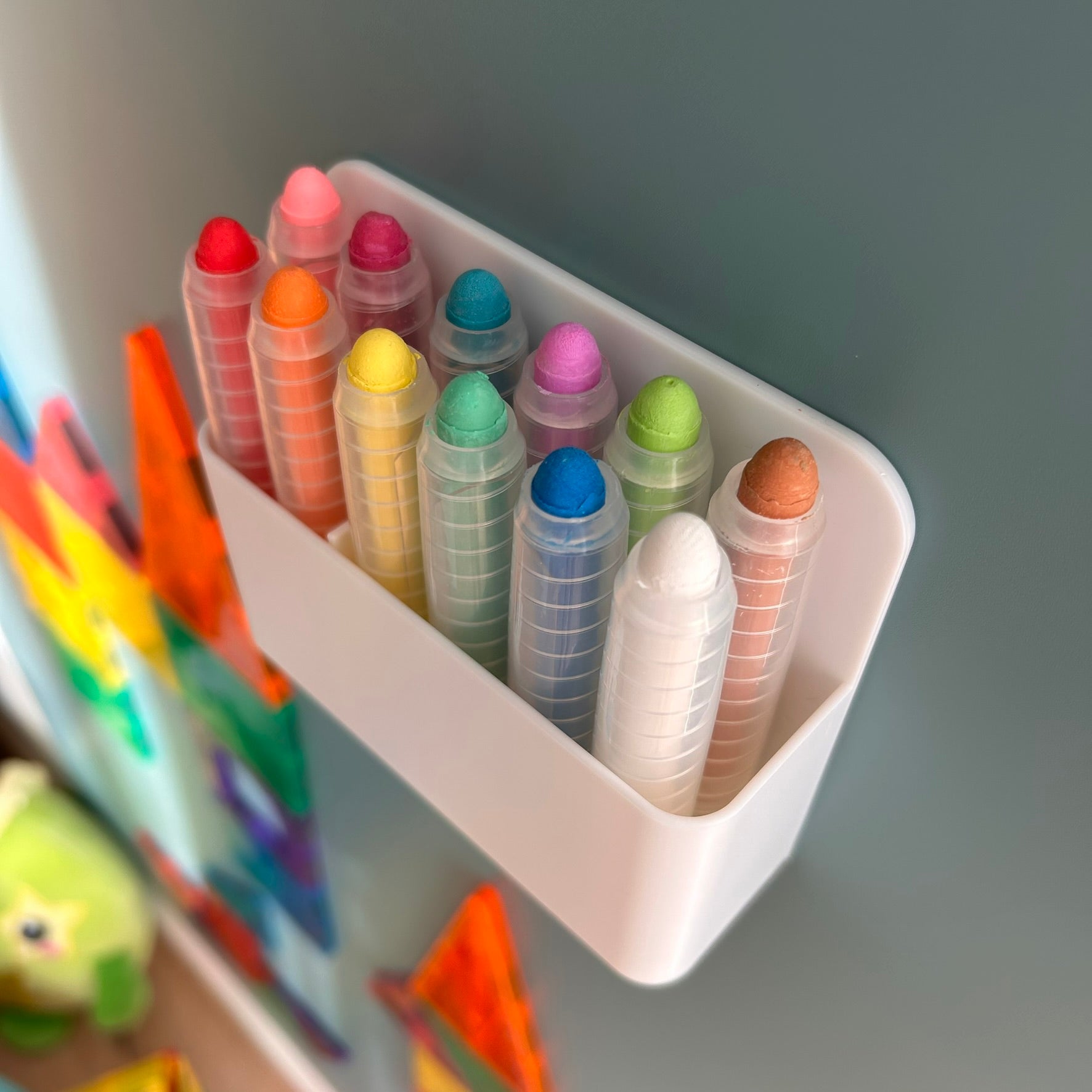 Vandopløseligt farvekridt - 12 stk./æske