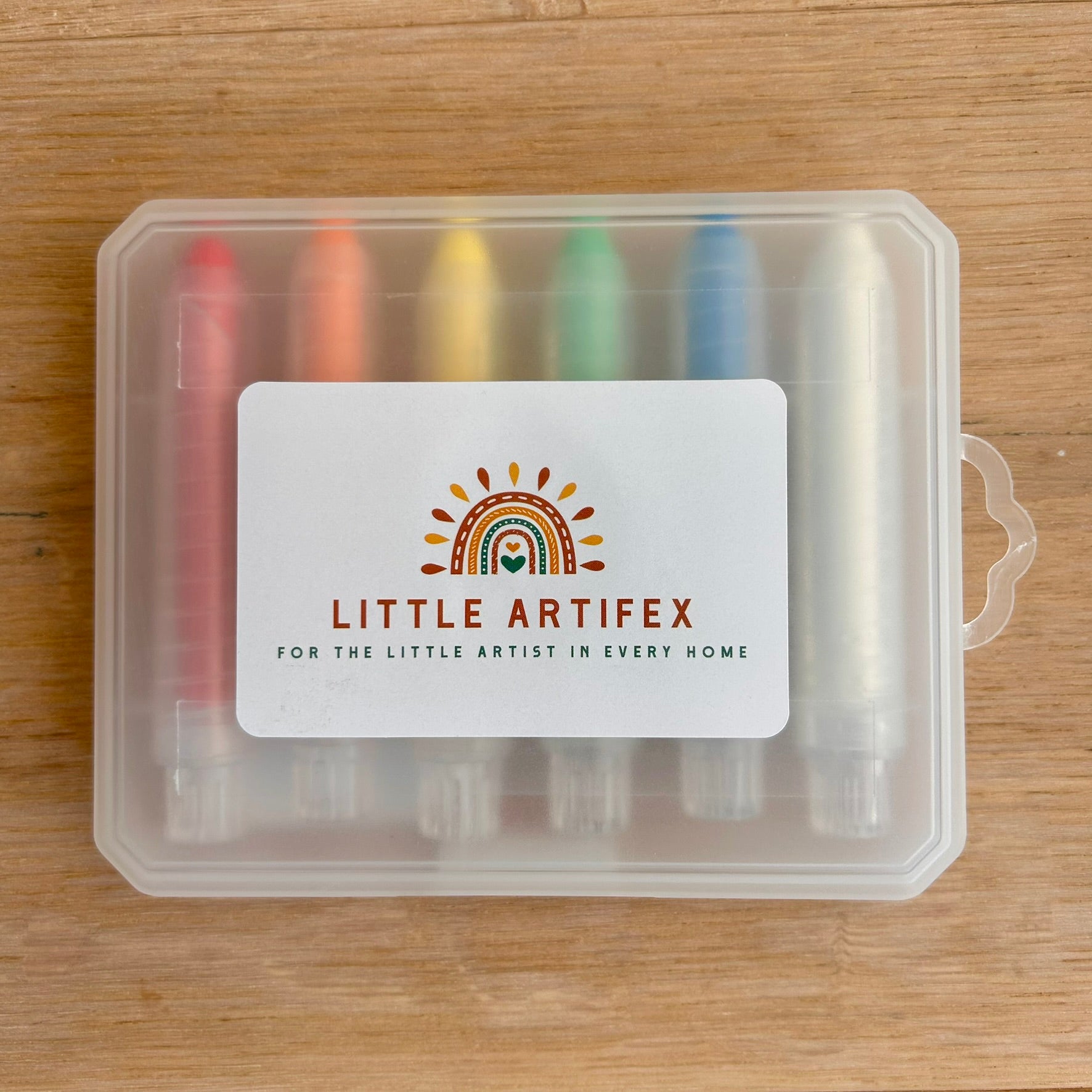 Vandopløseligt farvekridt - 6 stk./æske