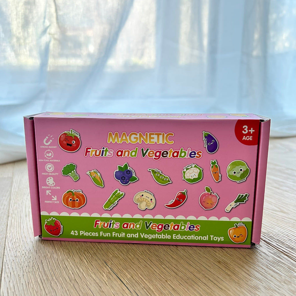 Frugt- og grøntsagsmagneter (43 stk)
