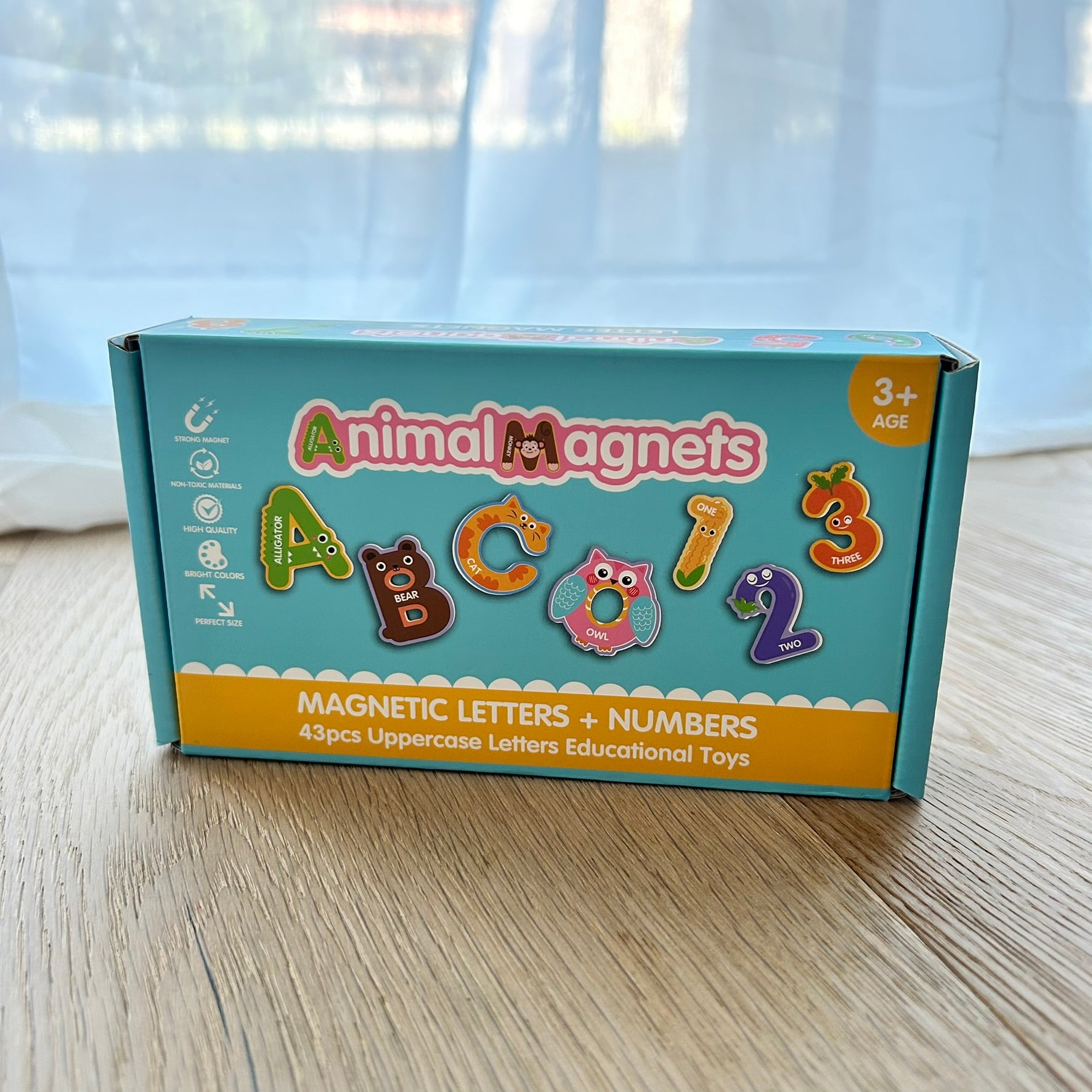43 stk. bogstav- og talmagneter